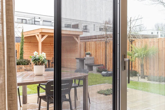 Traditionele Plisséhordeur Schuifpui