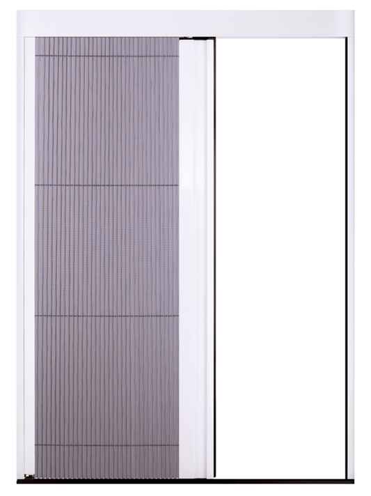 Micro 13 plisséhordeur geopend aan de rechterkant