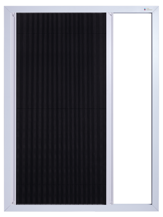 Vaste Deurhor Plissé deels geopen