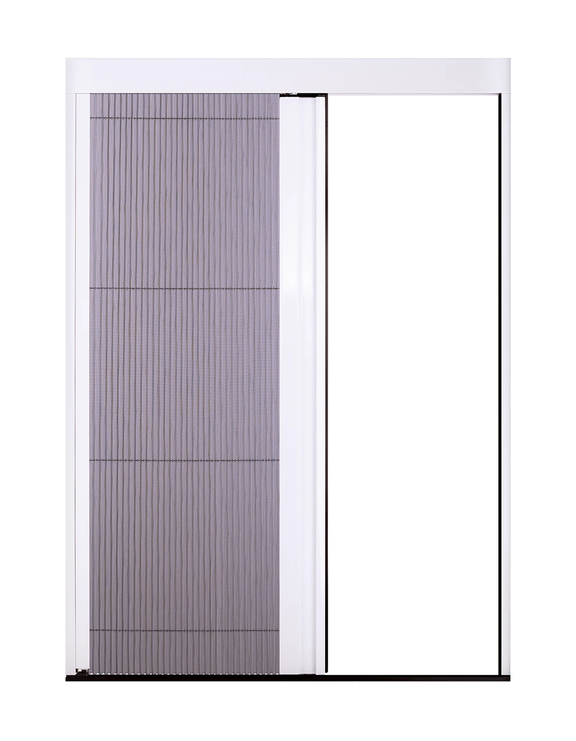 Micro 13 plisséhordeur geopend aan de rechterkant