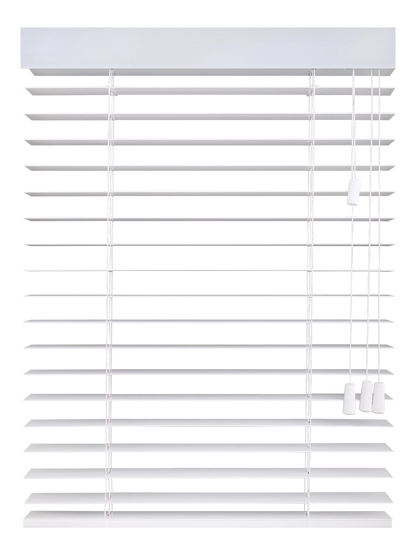 Houten Jaloezie met geopende lamellen