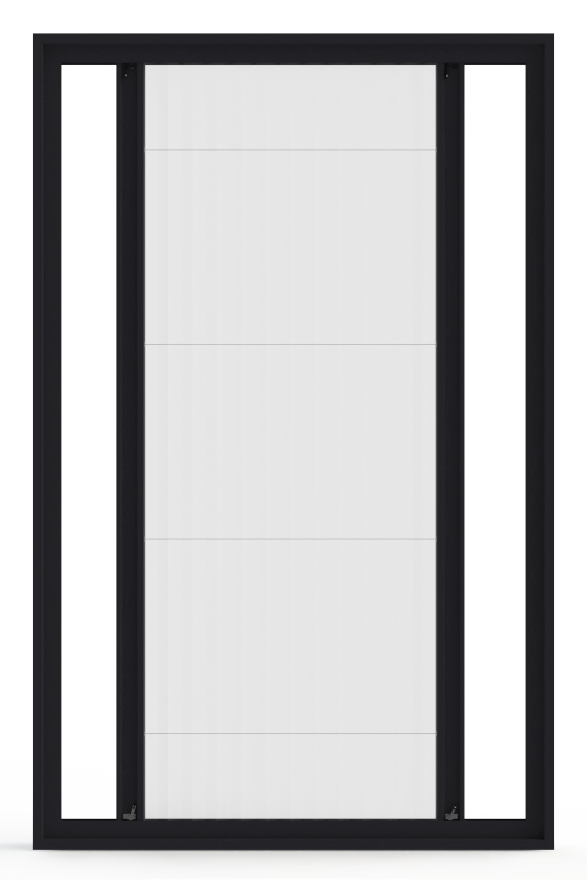 Inzetplisséhordeur ZIZA in de kleur RAL9005 3D model