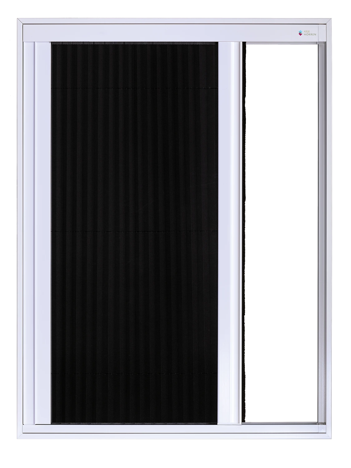 Splendid Plisséhordeur deels geopend