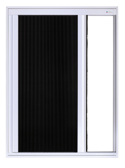 Splendid Plisséhordeur deels geopend