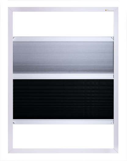 Supplente Plissé en Plisséhor deels geopend aan beide zijden