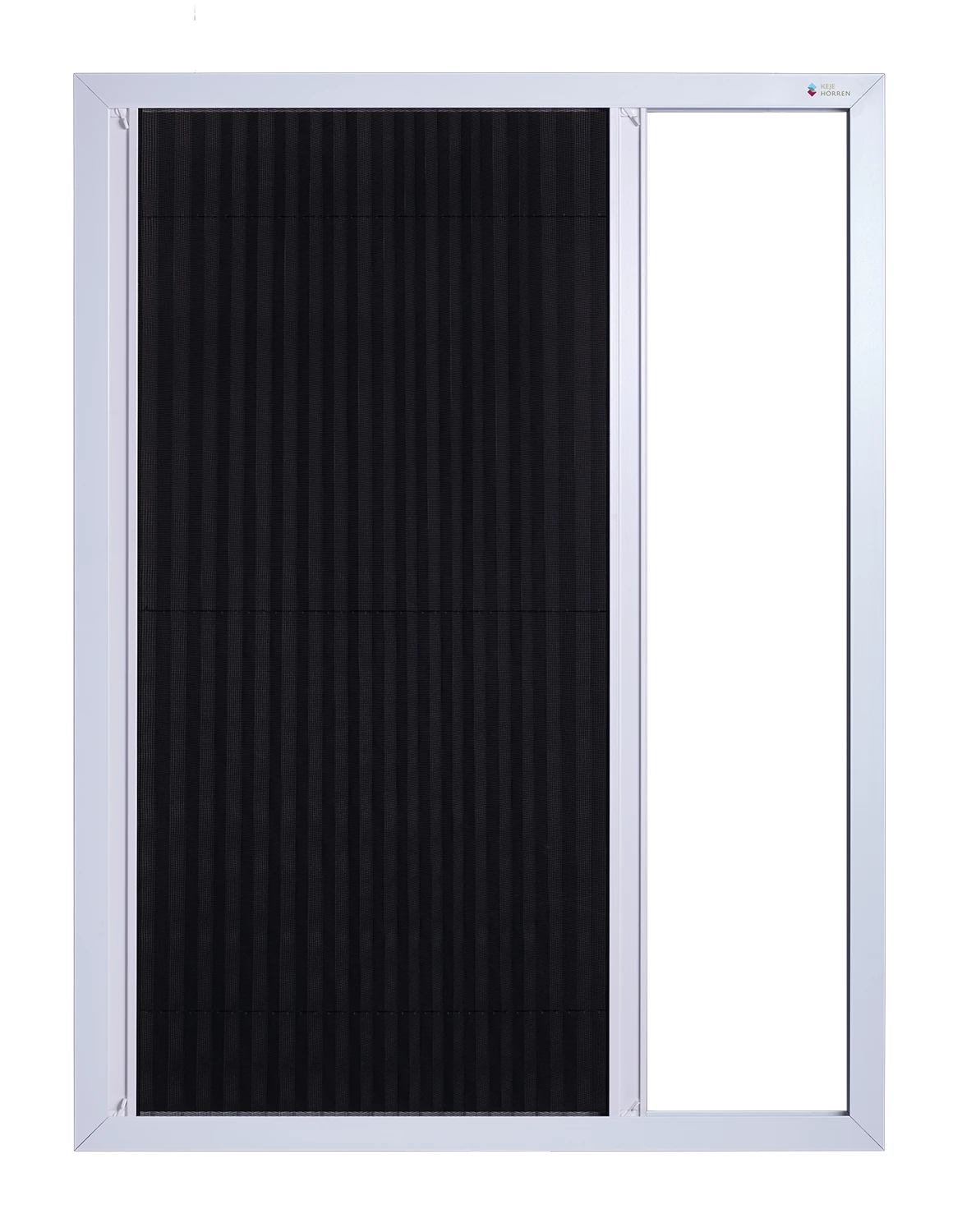 Vaste Deurhor Plissé deels geopend