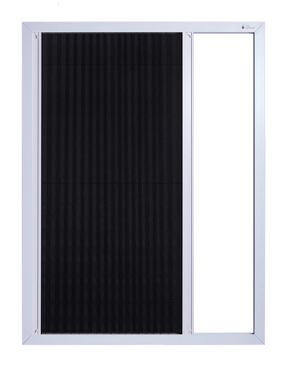 Vaste Deurhor Plissé deels geopend