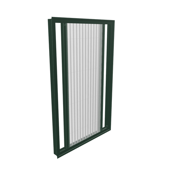 3D model Inzetplisséhordeur ZIZA RAL6009 Dennengroen