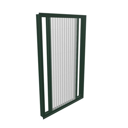 3D model Inzetplisséhordeur ZIZA RAL6009 Dennengroen
