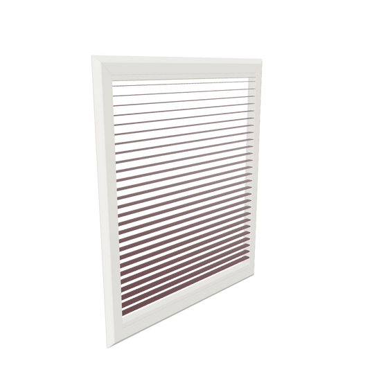 Latende met frame RAL9001 Crèmewit en lamel 22121