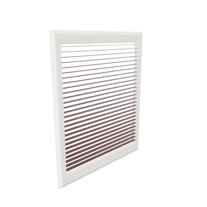 Latende met frame RAL9001 Crèmewit en lamel 22121